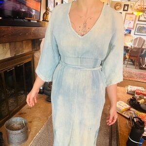 Elegant Blue Women's Dress
